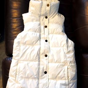 White Puffy Vest NWT